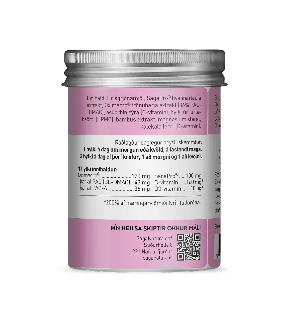 SagaCranberry Innihald