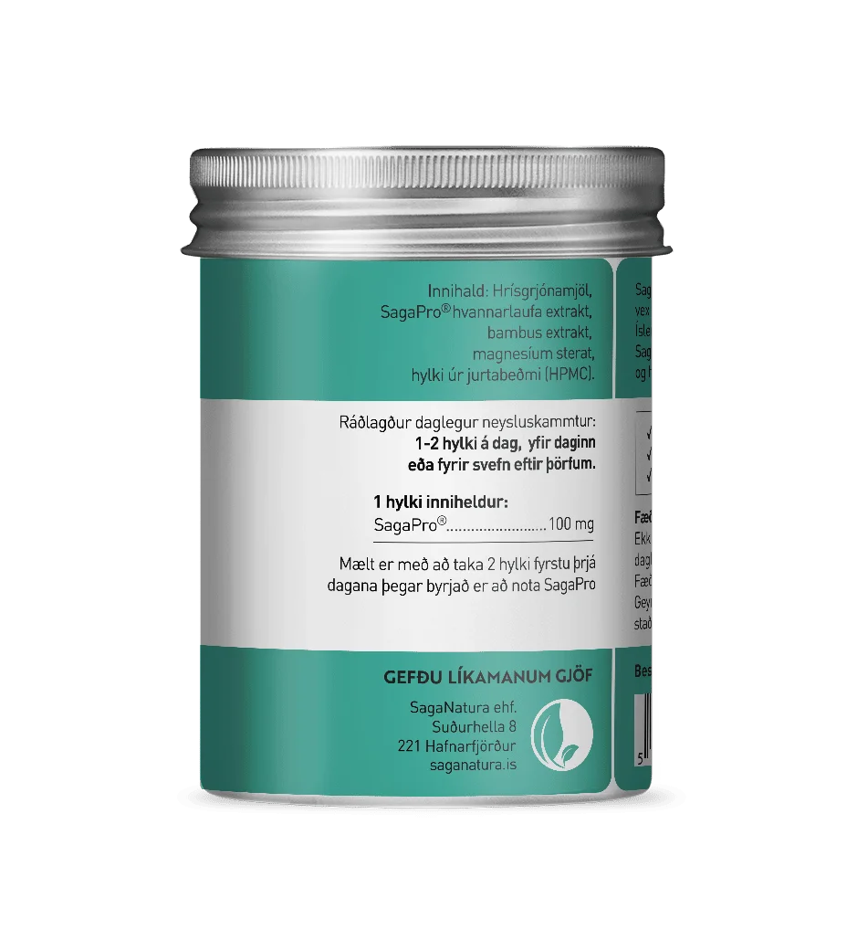 SagaPro bakhlið